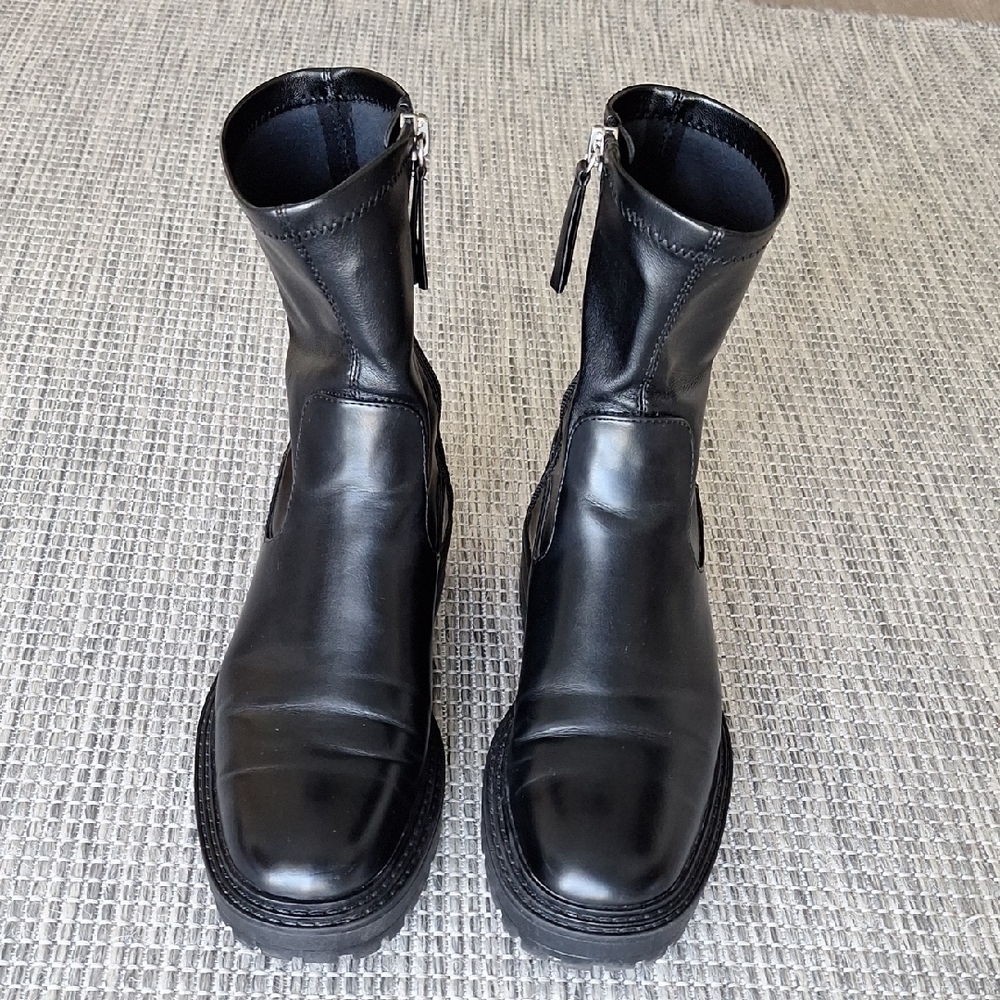 Black Zara Woman's Boots Size 36